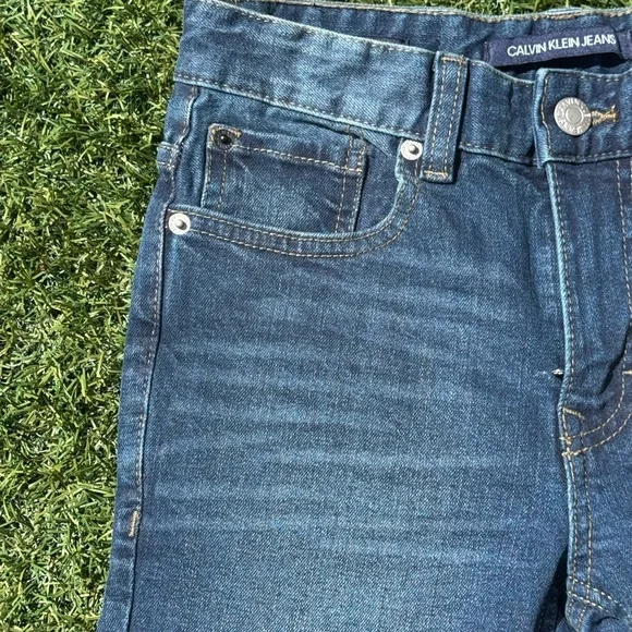 Calvin Klein Jeans Boys Blue Skinny Jeans - Picture 5 of 16